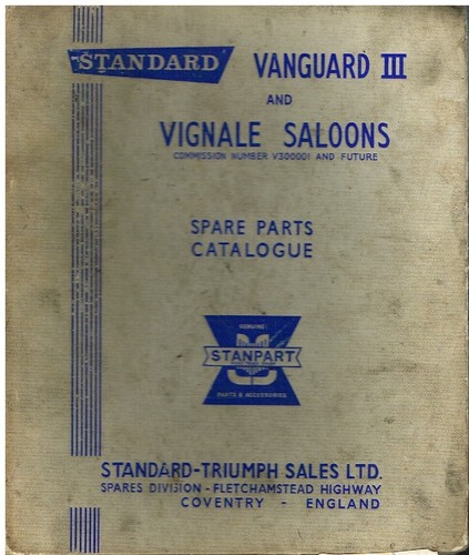 Standard vanguard series iii - vanguard, &