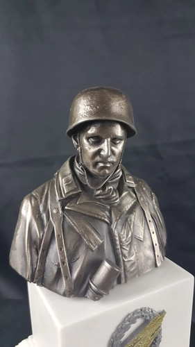 Cold cast bronze bust german - bronze,