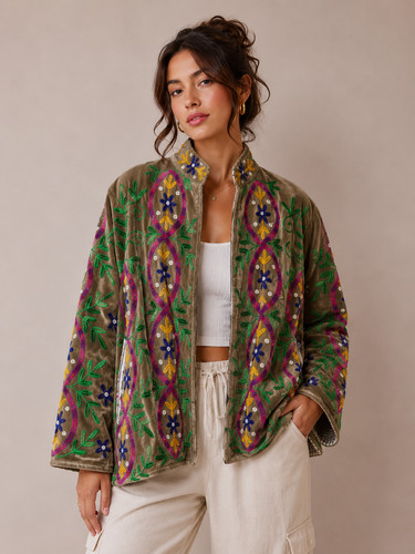 Indian floral embroidery - indian,