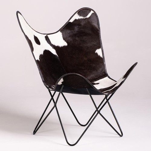 Black white cowhide - white,