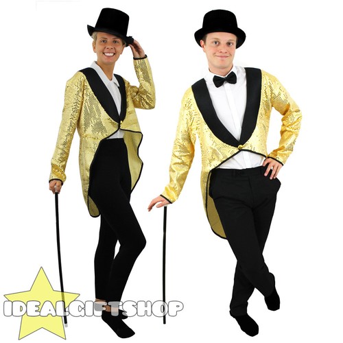Gold sequin tailcoat - gold,