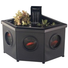 BLAGDON AFFINITY VIEW CORNER 140L WITH PUMP RAISED WATER FEATURE AQUARIUM