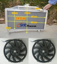 3ROW Aluminum Radiator+FANS