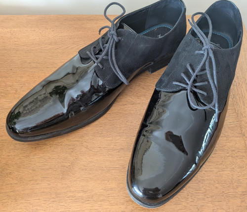 Mens black patent - mens, leather