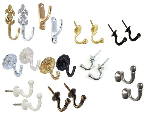 Curtain tie back hooks - back,
