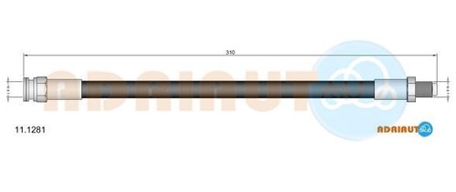 New brake hose for fiat - brake,