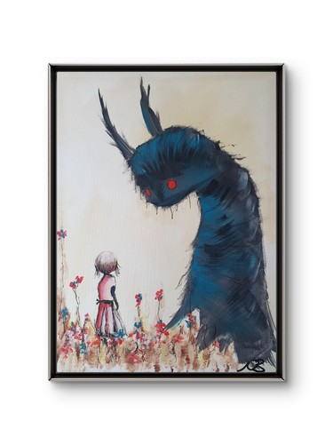 Original acrylic painting - acrylic,