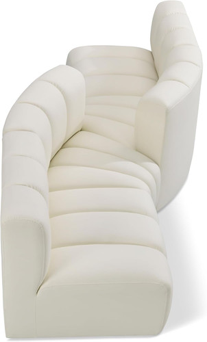 Modern cream vegan leather - modern,