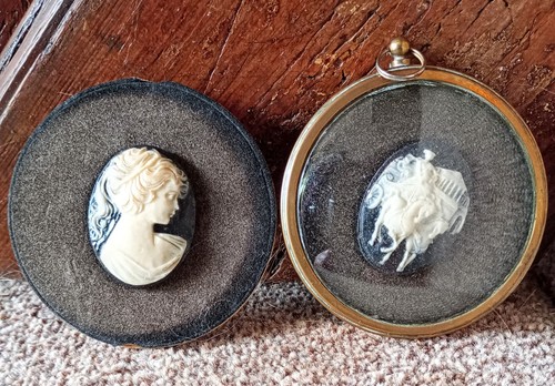 Roman chariot and cameo girl - and,