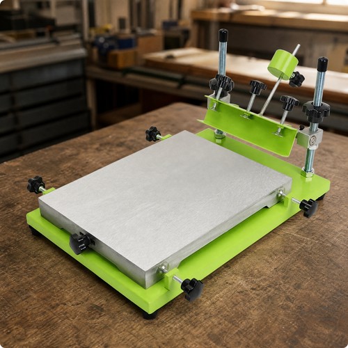 Manual screen printing - manual, press