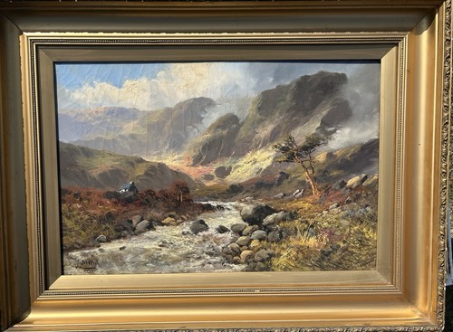 Antique oil painting - antique,