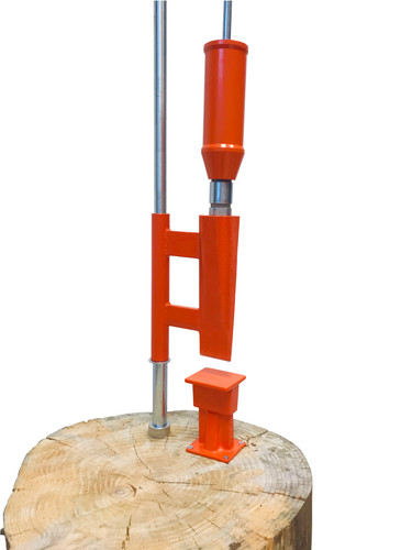 Manual log splitter axe - log,