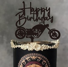 Motorbike Birthday Cake Topper