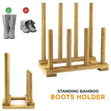 Bamboo Wellington Boot Rack 4
