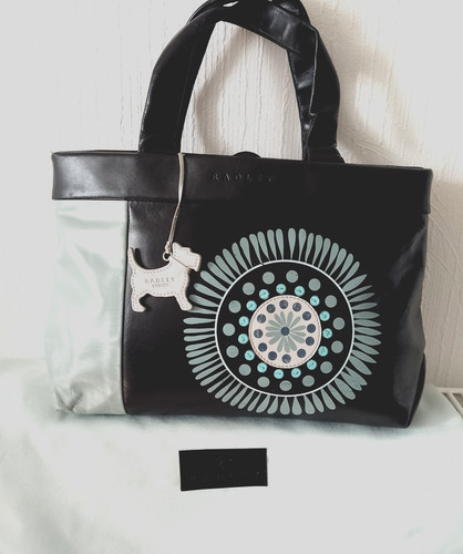 Radley medium black duckegg - medium, black/duckegg