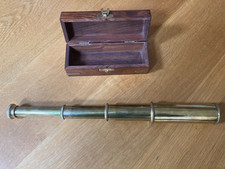 Vintage brass telescope boxed
