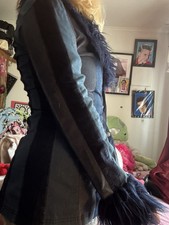 Current Mood Denim Afghan Style Jacket Size S