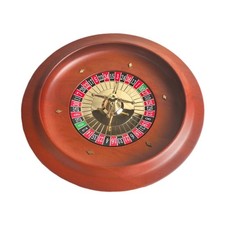 Wooden Roulette Wheel Night