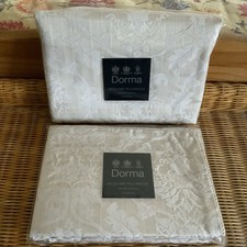 Pair of Dorma Acanthus Jacquard Oxford Pillowcases, Rope Trim, 48x 76cm
