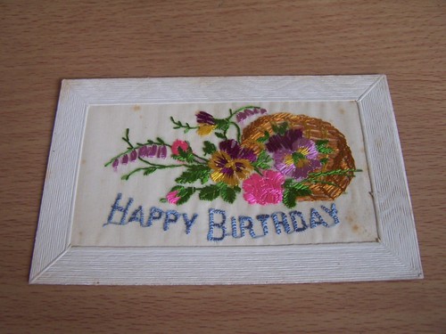 Ww1 vintage silk postcard - ww1,