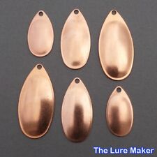  French Copper Spinner Blades Size 0-5 Quantity 10 or 25. For Spinners and Lures