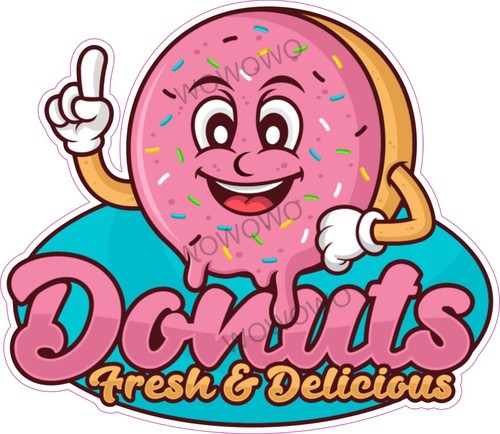 Catering trailer sticker - , donut