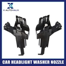 2 Pcs Left Right Headlight Washer Nozzle Sprayer Jet for NISSAN QASHQAI Black