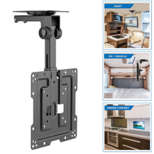 TV Tilt Swivel Flip Down Folding Ceiling Wall Mount Bracket 19 - 43" Loft Roof