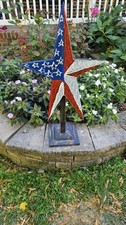 American flag star made from 1809 barn wood