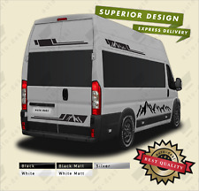 MOUNTAINS STICKERS FOR FIAT DUCATO L3 L4 (2006-On) LWB MOTORHOME CAMPER STRIPES