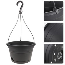  3 Pcs Hanging Fence Planter Balcony Railing Plastic Planters Flower Pot