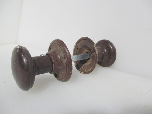 Vintage bakelite door knobs - bakelite,
