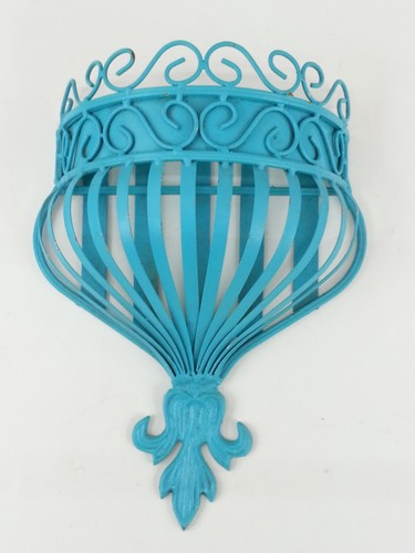 Wall mount turquoise - turquoise, painted