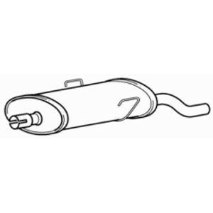 Quality rear exhaust silencer - quality,