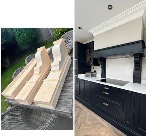 Victorian style corbels with - style,