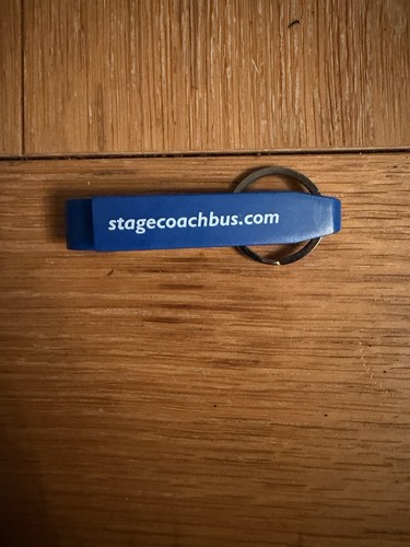 Stagecoach bus key - ring, bottle