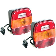 Tail Lights Taillights Set Euro Jeep CJ Wrangler YJ 76 - 86