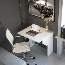 Folding table white wall - white,