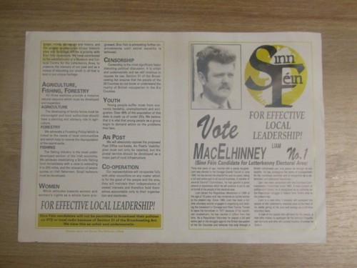 Sinn fein election - sinn, flyer