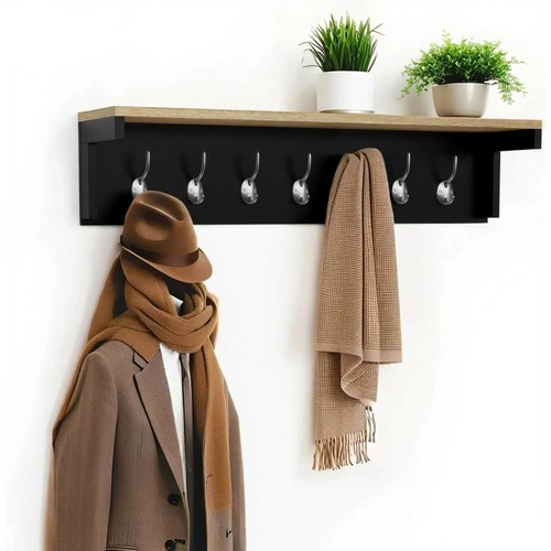 80cm black wall - mounted, coat