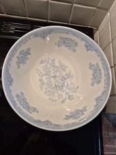 Burleigh "Blue Asiatic Pheasant" Large Footed Bowl. Brand New Seconds.