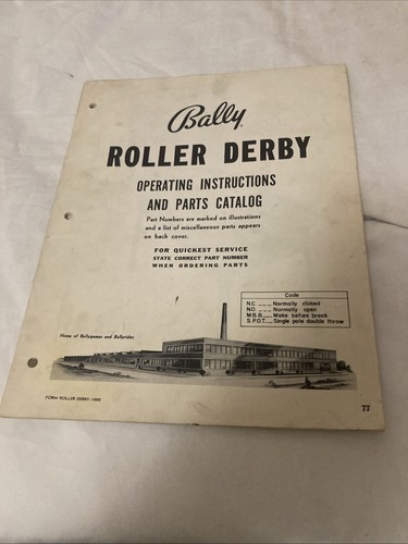 Bally roller derby pin - -, -pin
