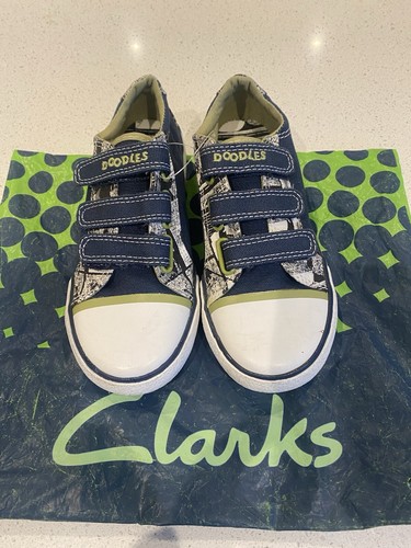 Clarks doodles navy canvas - navy,