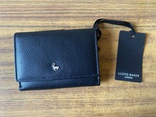 Lloyd Baker London Black Leather Wallet Purse RRP £40