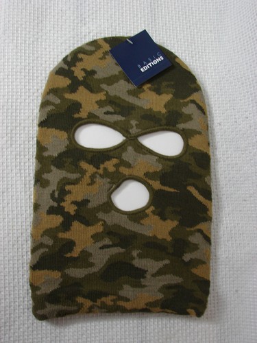 New vtg camouflage facemask - new,
