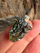Moldavite Crystal Pendant
