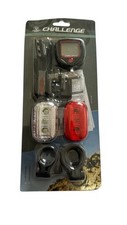CHALLENGE VALUE PACK BIKE LIGHTS & 15 FUNCTION CYCLE COMPUTER NEW OLD STOCK X2