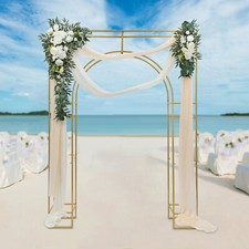 Classic Free Standing Metal  Garden Arch Frame Wedding Flower Backdrop Display
