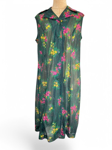 Vintage nylon housecoat sheer - vintage,