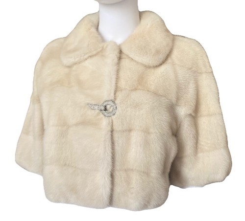 Bridal ivory real pearl mink - ivory,